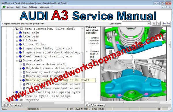 audi a3 service manual